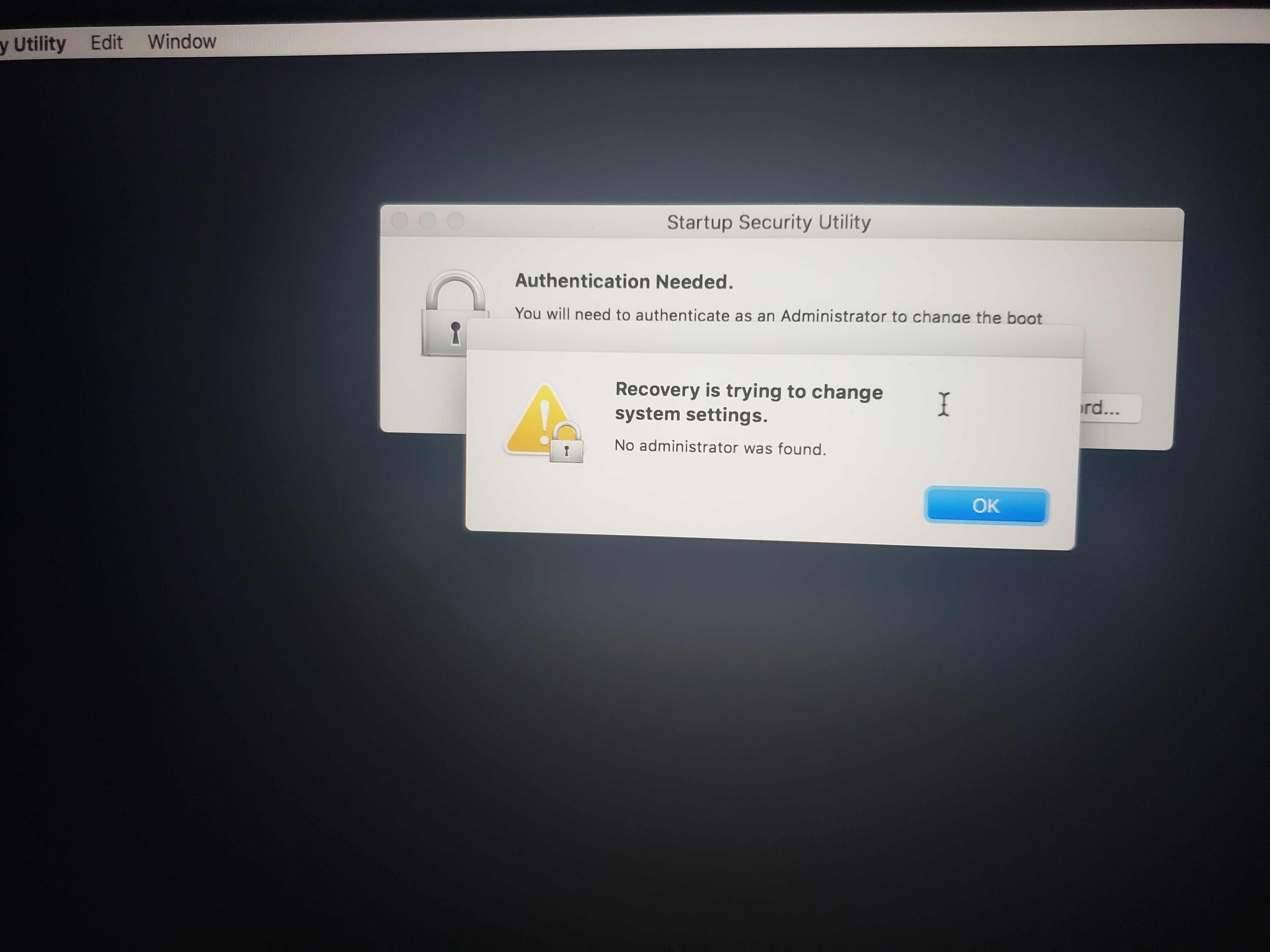 Startup Security Utility Apple Community