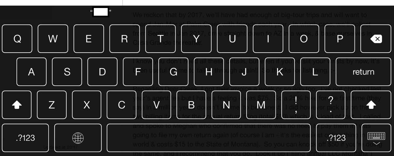 Black keyboard randomly appearing, someti… - Apple Community