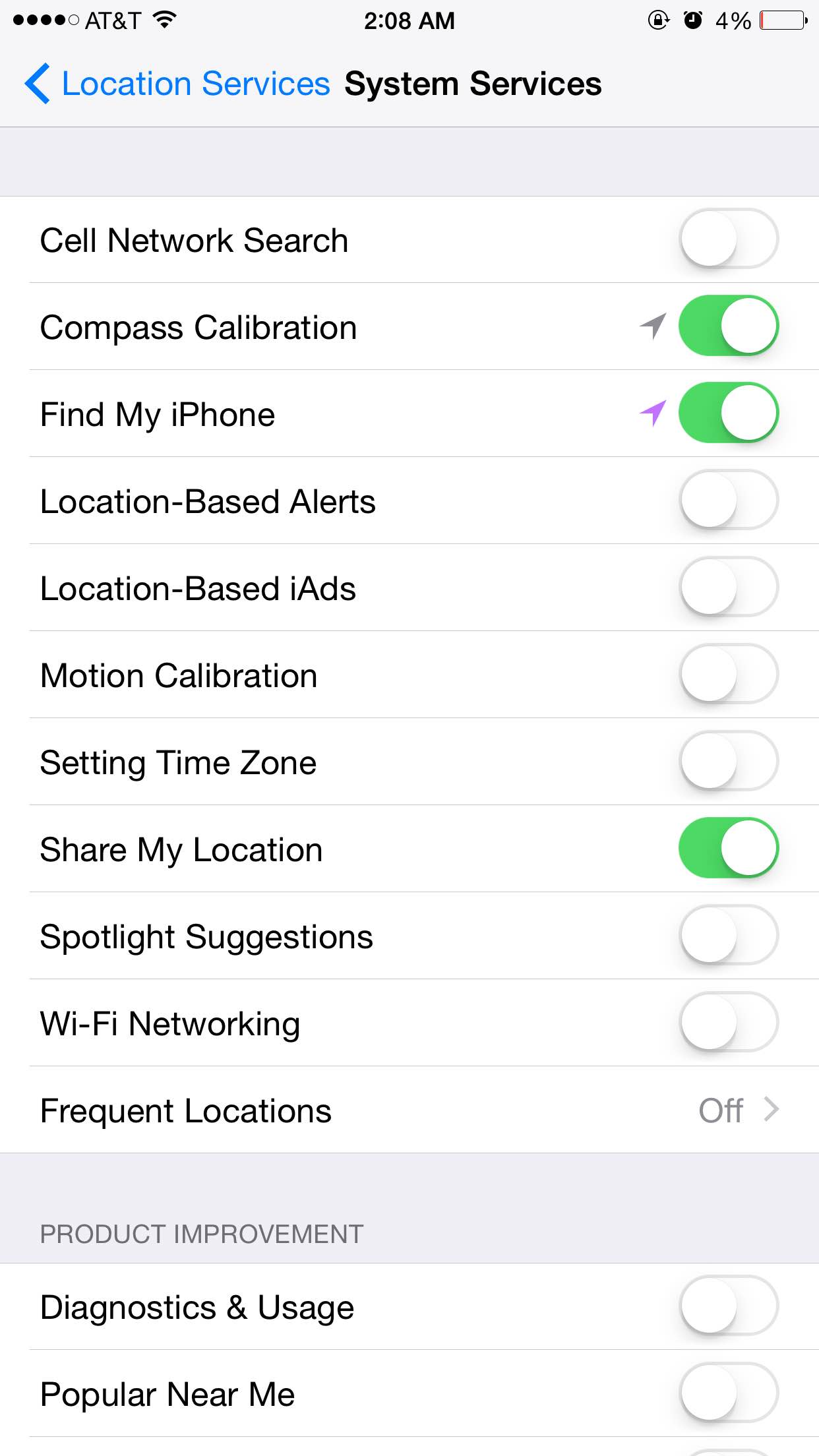 How do you know if someone is checking your location on iPhone?