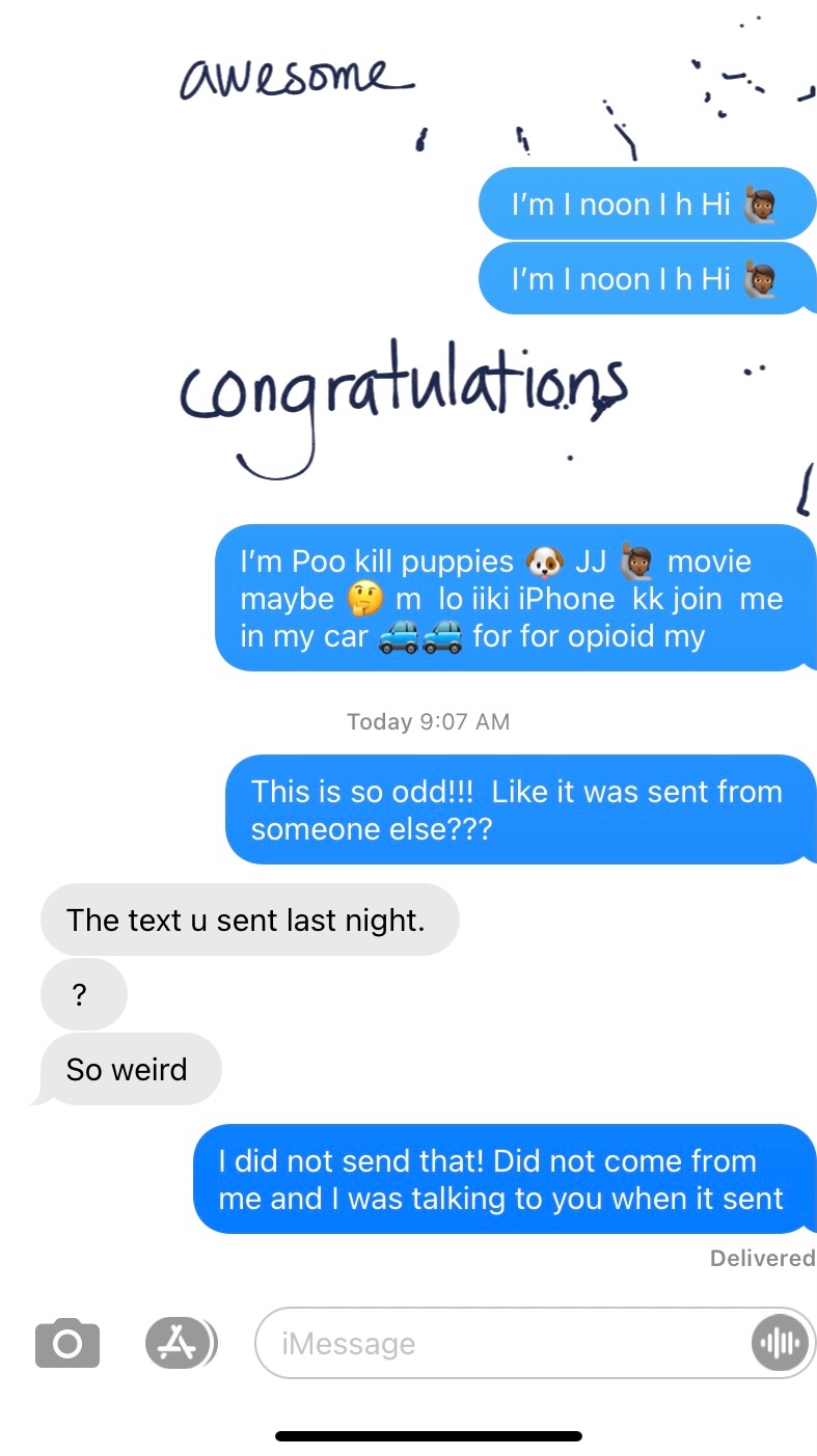 Someone got a text from me that I didn't … - Apple Community