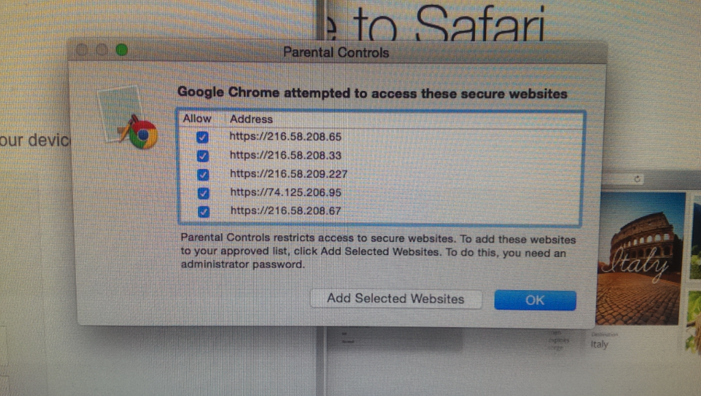 Mac Parental Controls Chrome