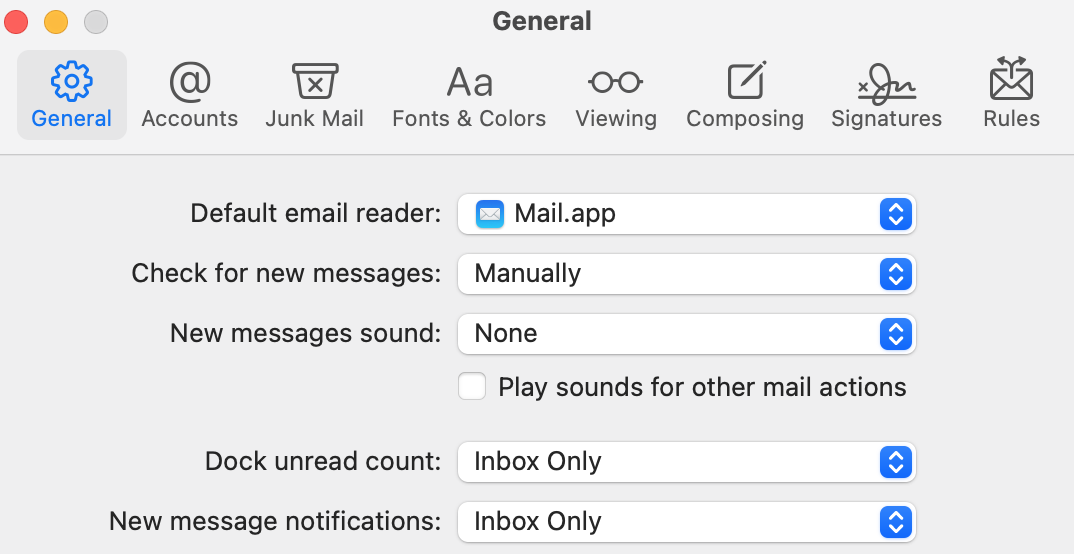 Mac Os Checking For Mail Even When Set To Manual