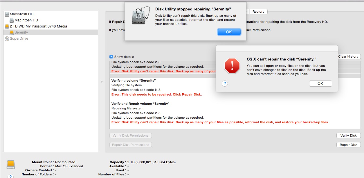Disk Utility Killed My External Hard Drive Apple Community