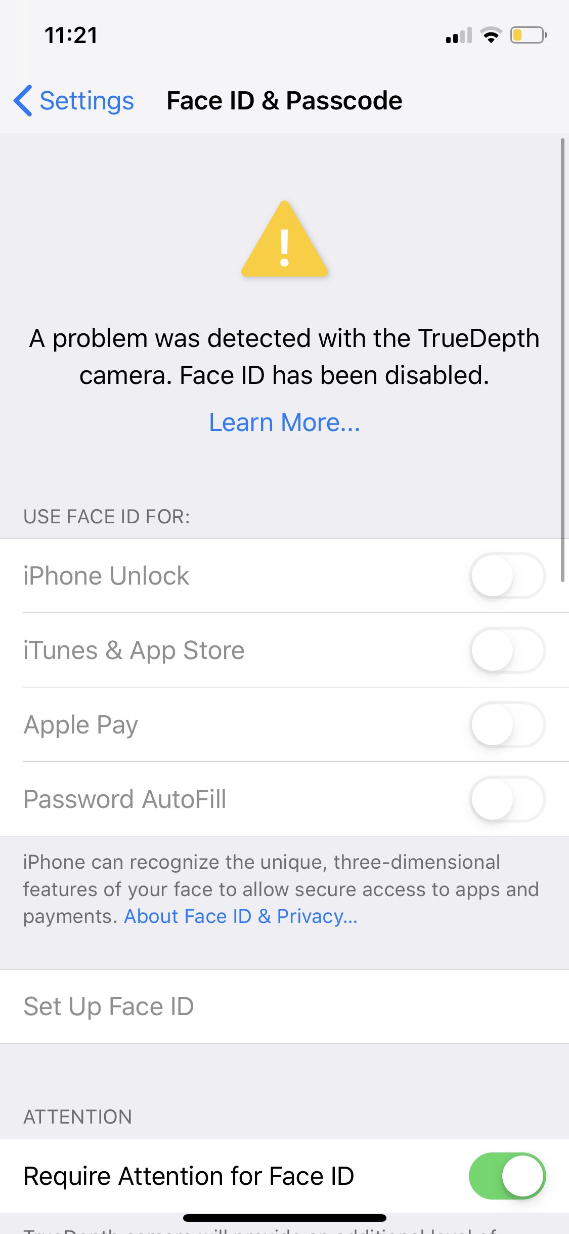 How much does Face ID cost to fix?
