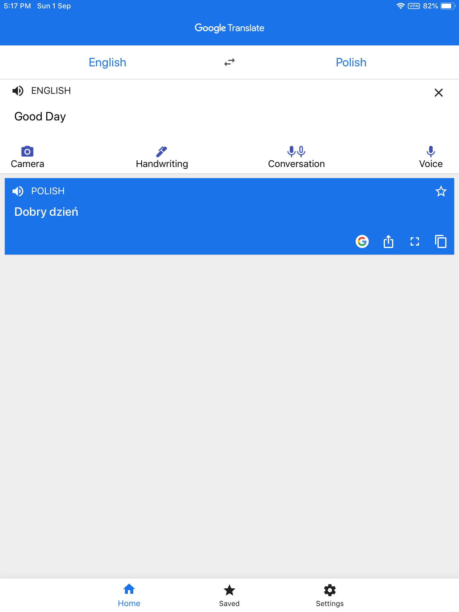 Why not download Google Translate App in App Store? 