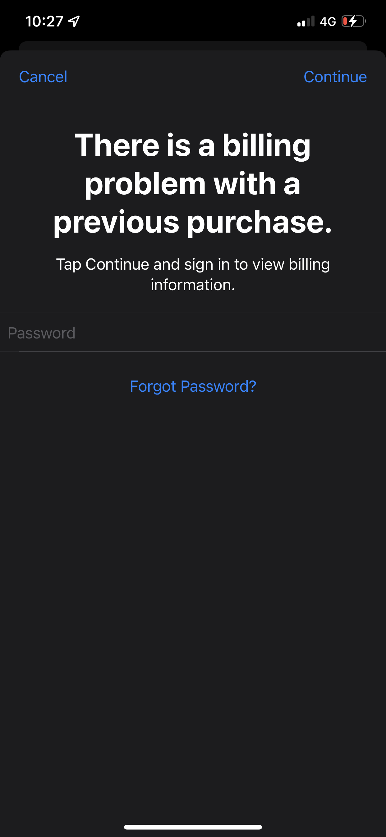 Billing problem Apple Community