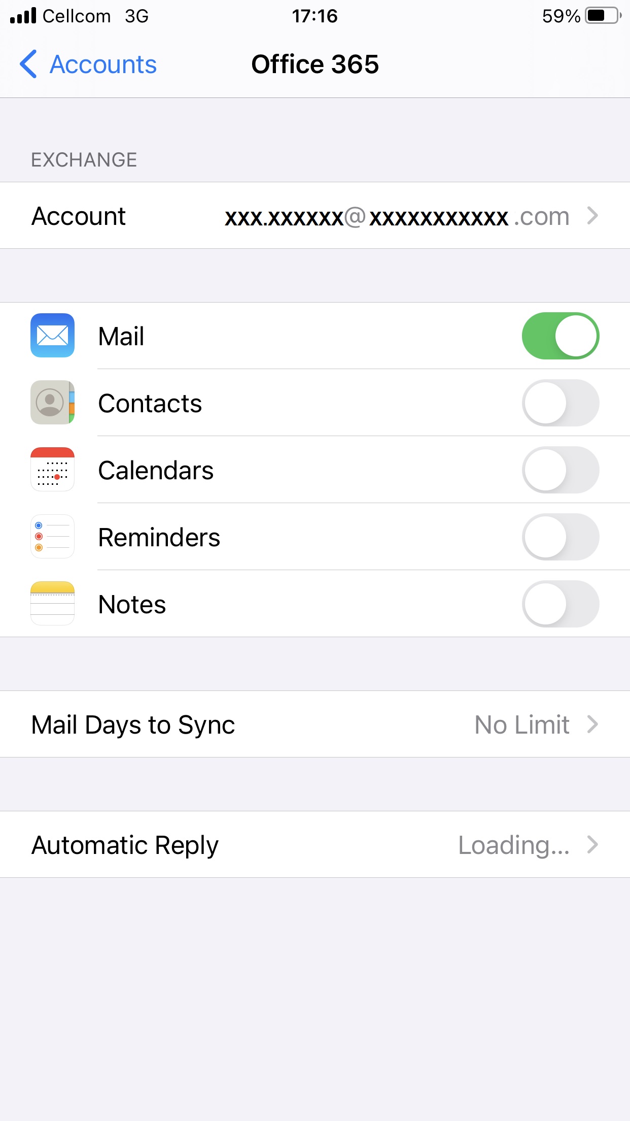 Can't remove an EXCHANGE account (Office … - Apple Community