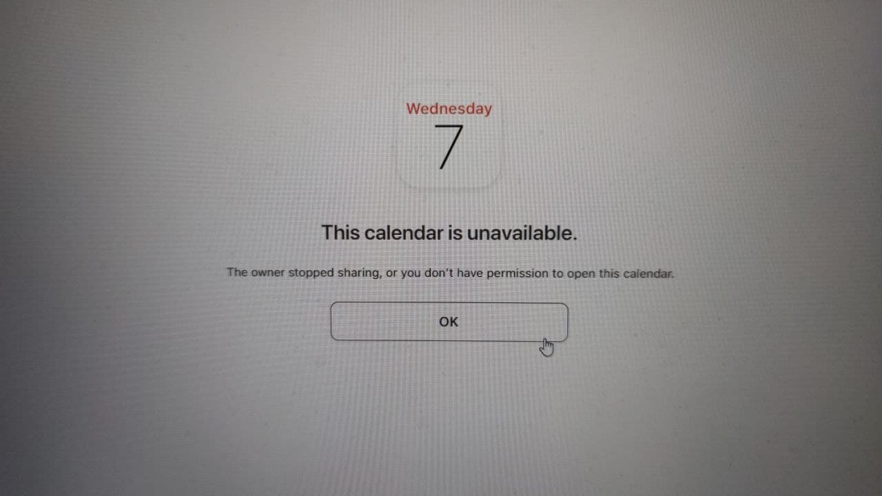 iCal Calendar Sharing Not Working Apple Community