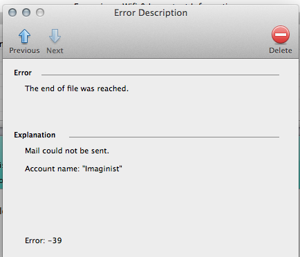 Safari Error Message -39 - Apple Community