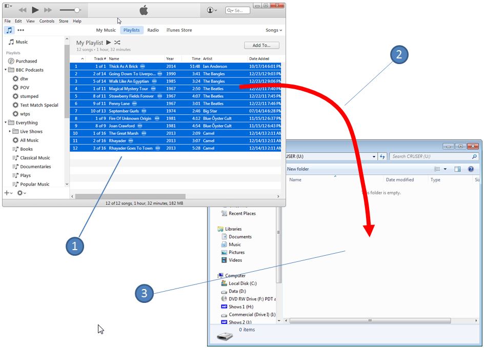 Burn music to memory stick Apple Community