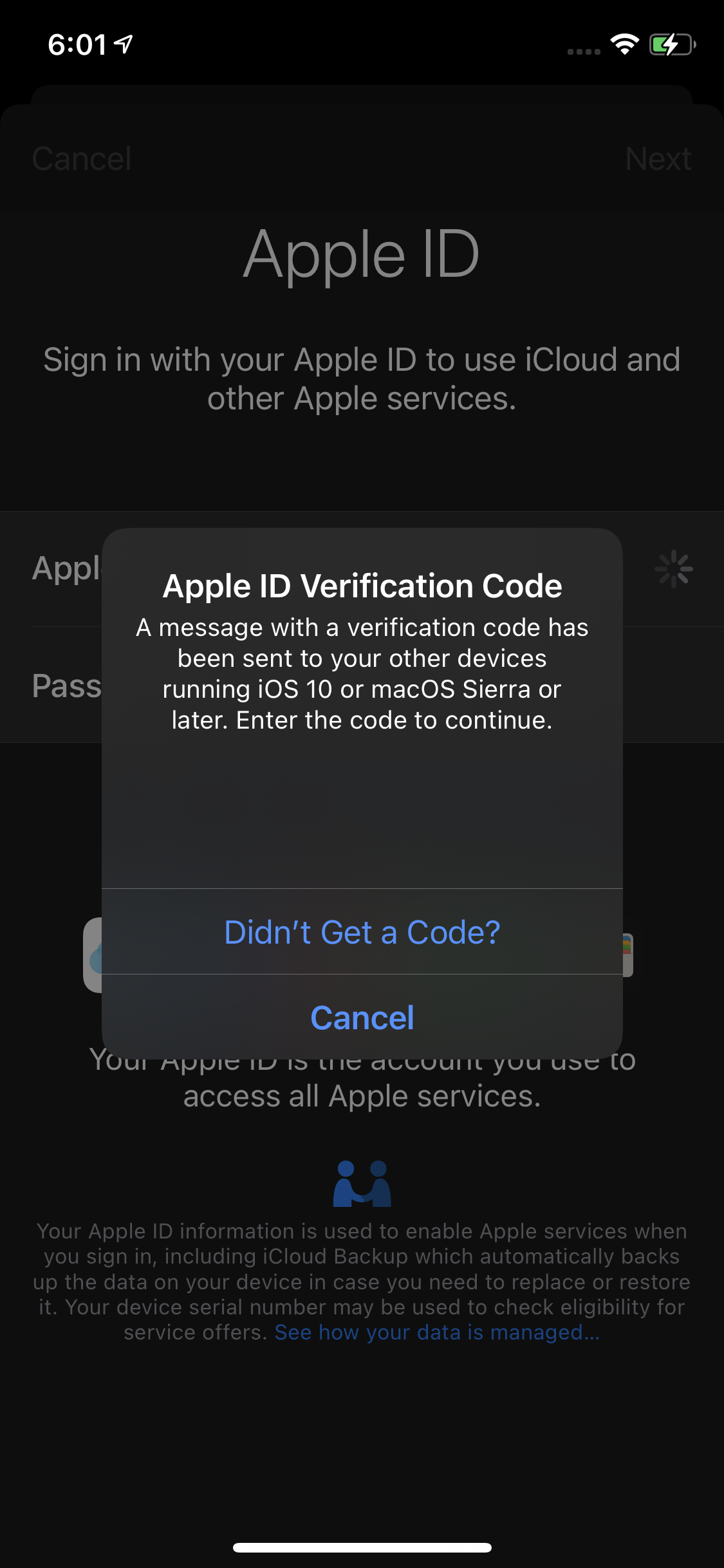 Apple id stuck in verification loop macbook baby19
