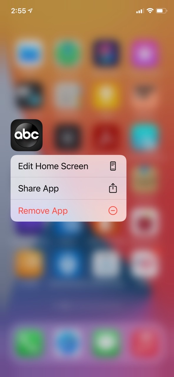 I can't delete an app from the home scree… - Apple Community