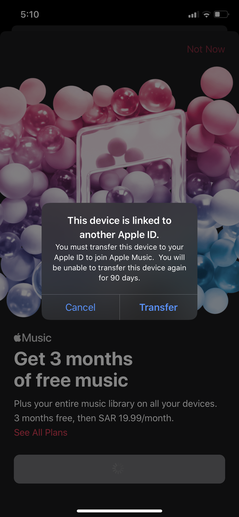 apple music apple id transfer