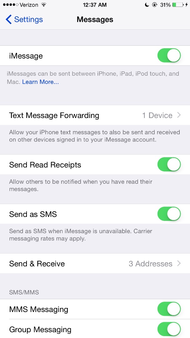 Text message forwarding not working after… Apple Community