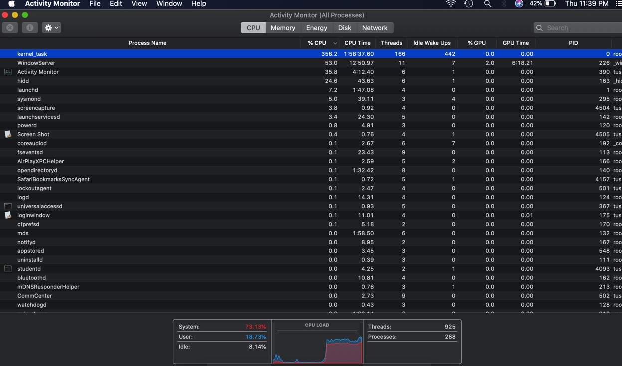 Kernel Task Is Consuming Lot Of Cpu Causi Apple Community