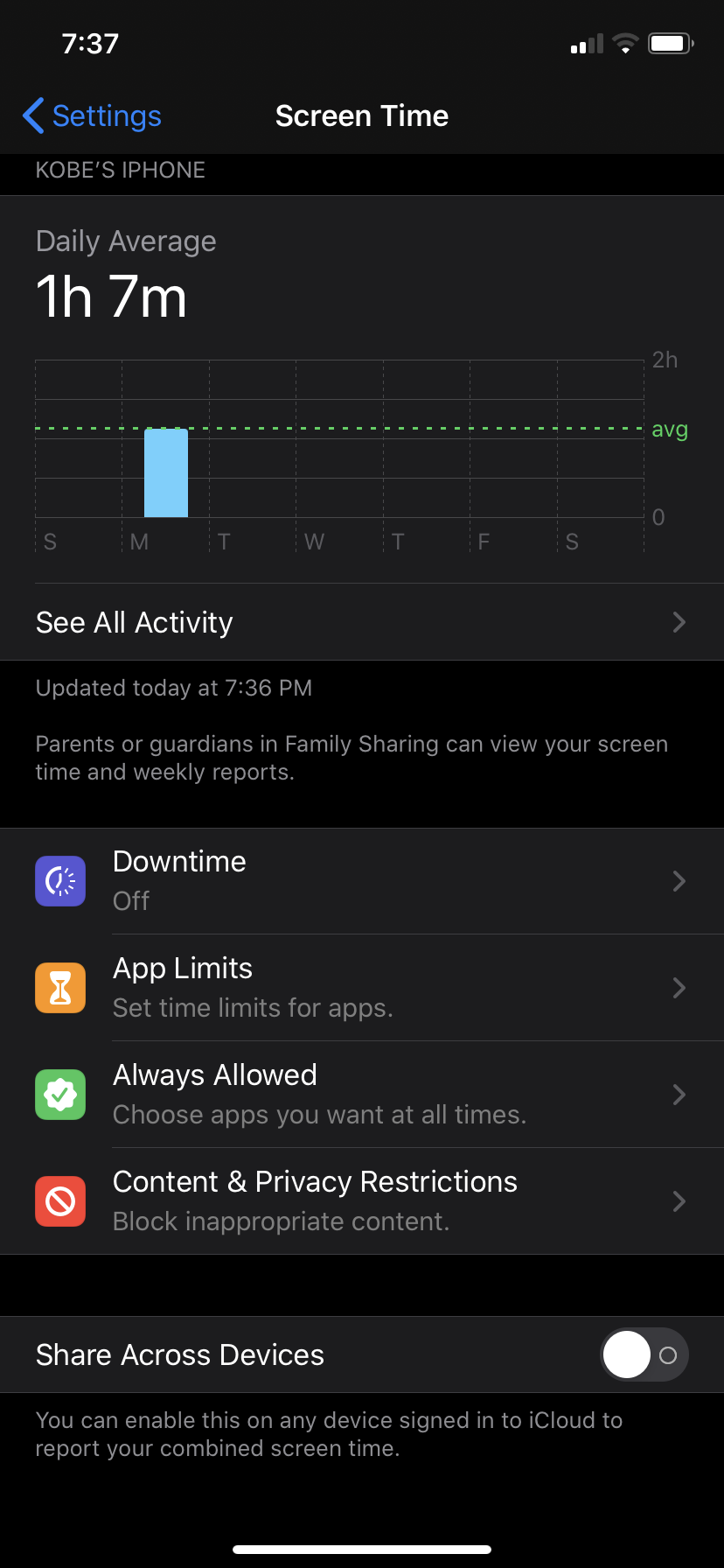 I Can t Turn Off Screen Time Apple Community