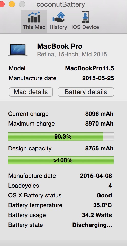 Battery Issues On New Macbook Retina 15 Apple Community