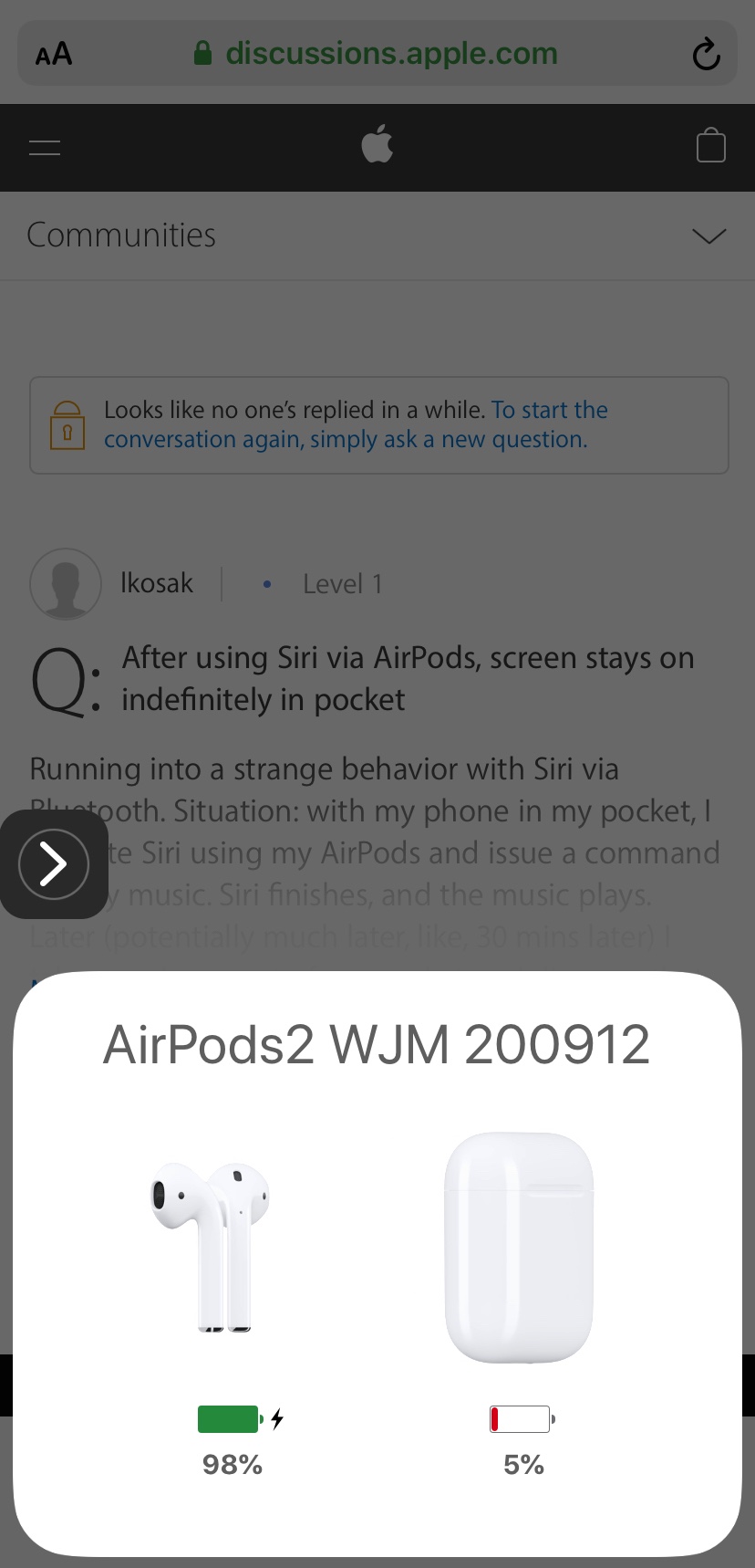 AirPods 2 case not charging - Apple Community
