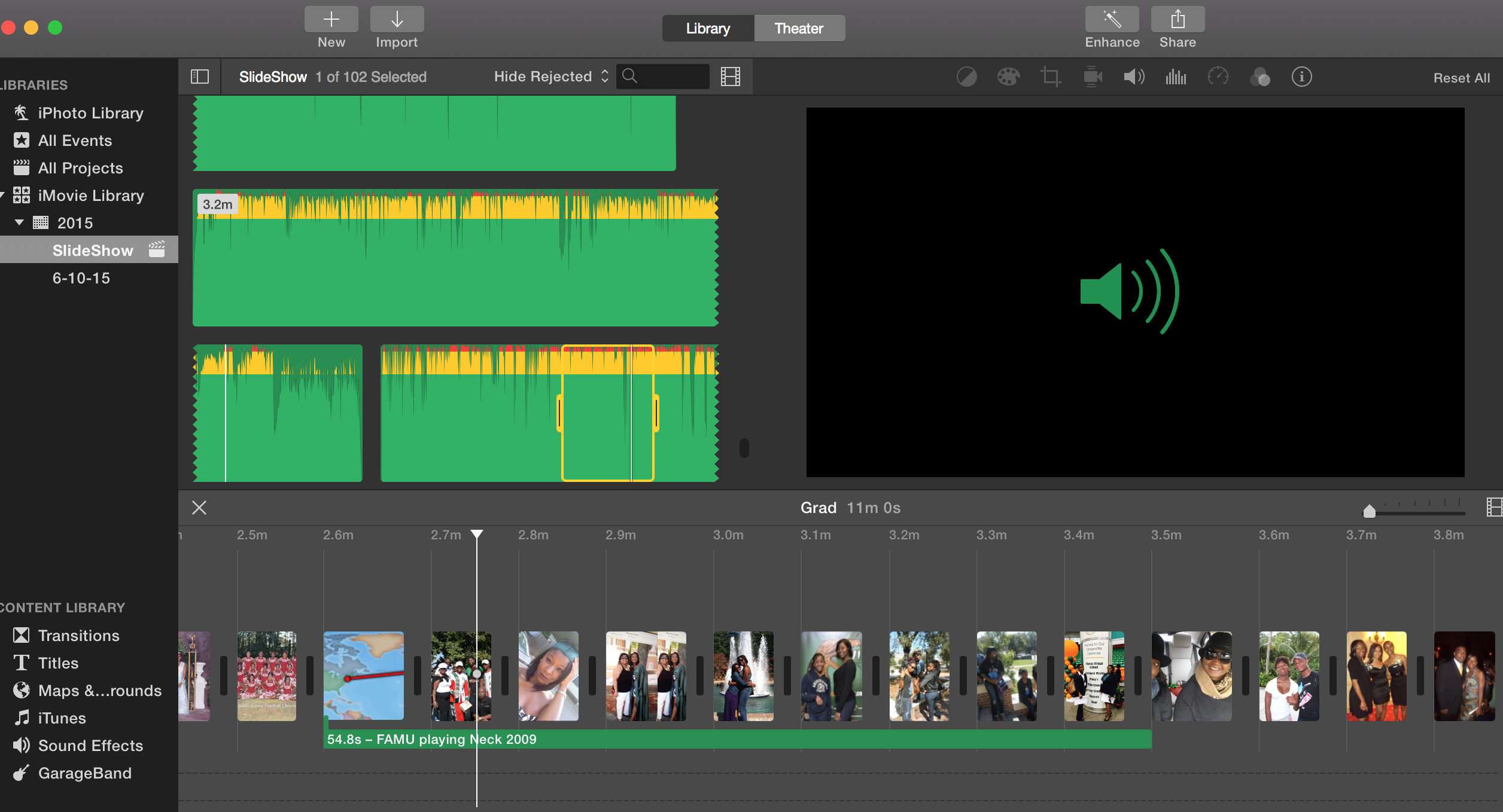 Can T See Audio Wavelengths In Imovie Tim Apple Community