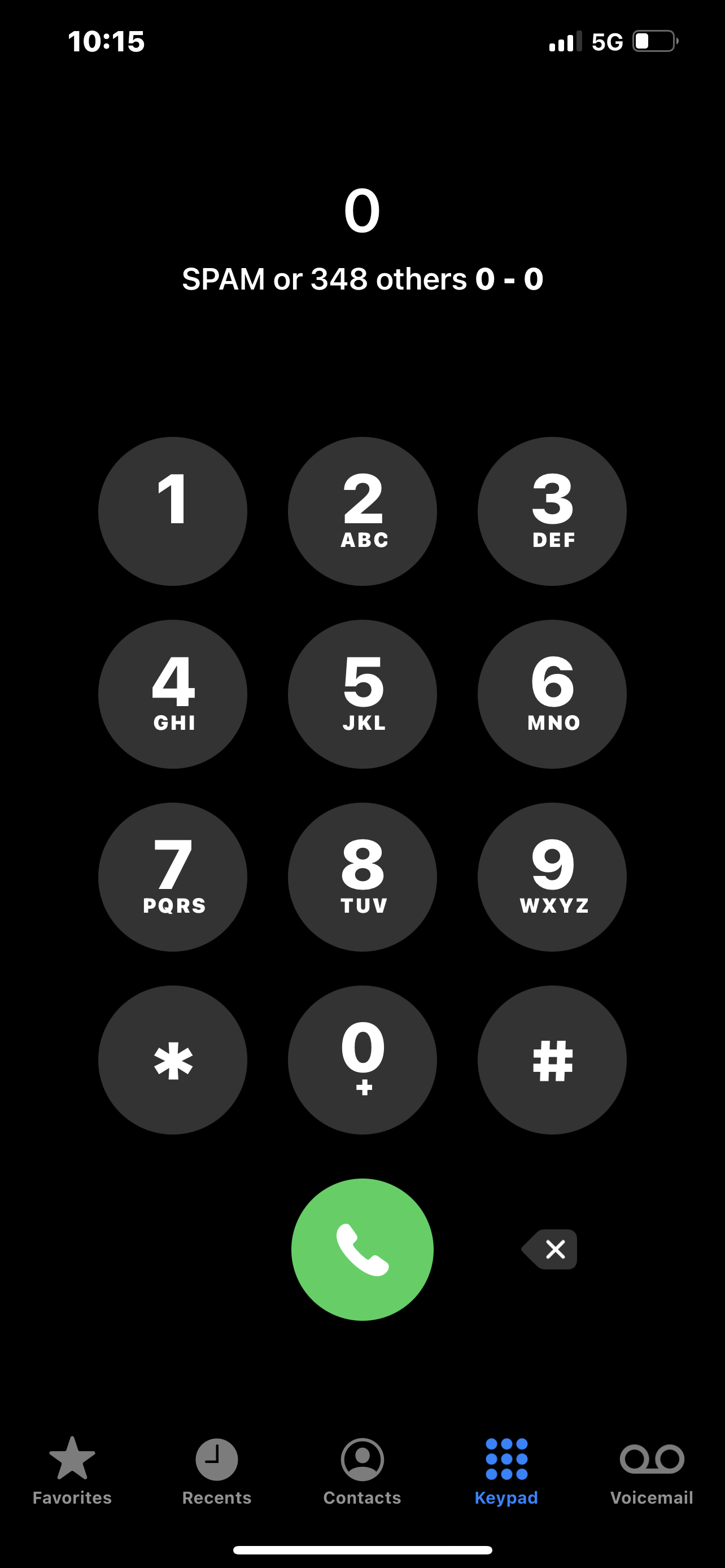 Ampere of hang The zero number on my dialing screen lags… - Apple Community