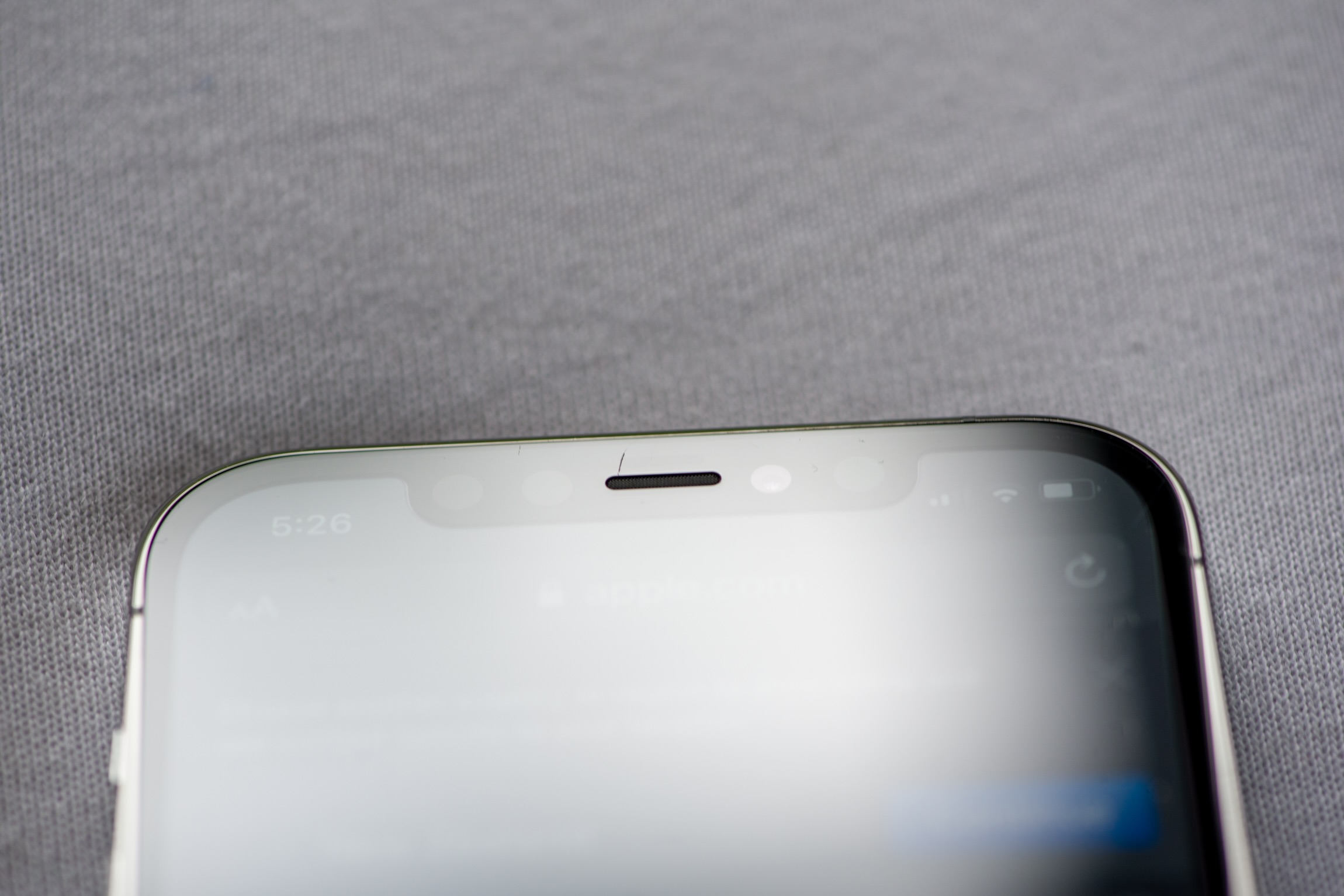 iPhone 12 Pro , screen crack above speake… Apple Community