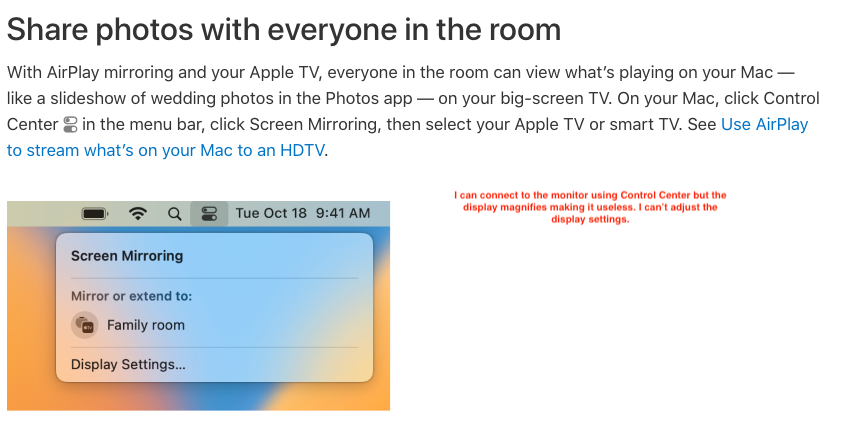 Use AirPlay to stream what's on your Mac to an HDTV - Apple Support