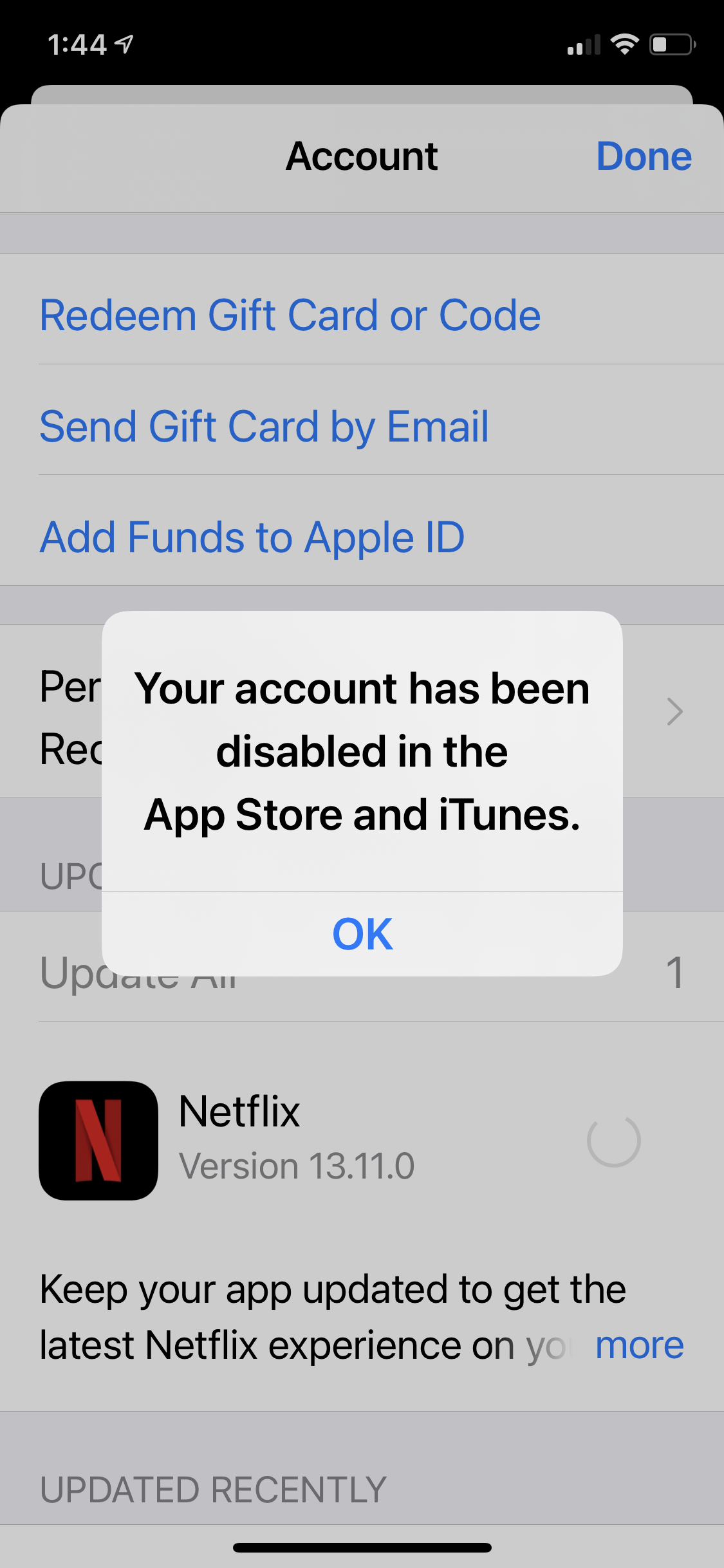 My Apple Id Has Been Disabled In Appstore Apple Community