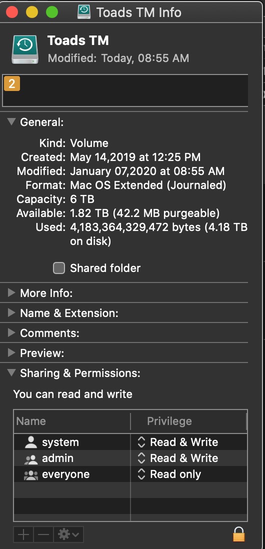 Time Machine error code 92 Apple Community