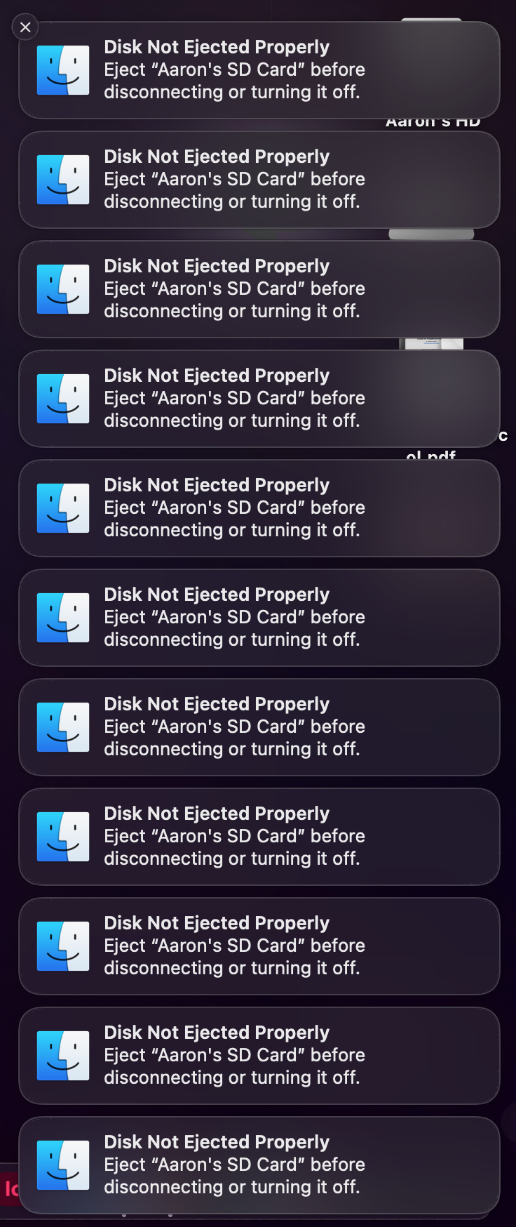 Macbook Pro attempts to eject SDXC card w… Apple Community