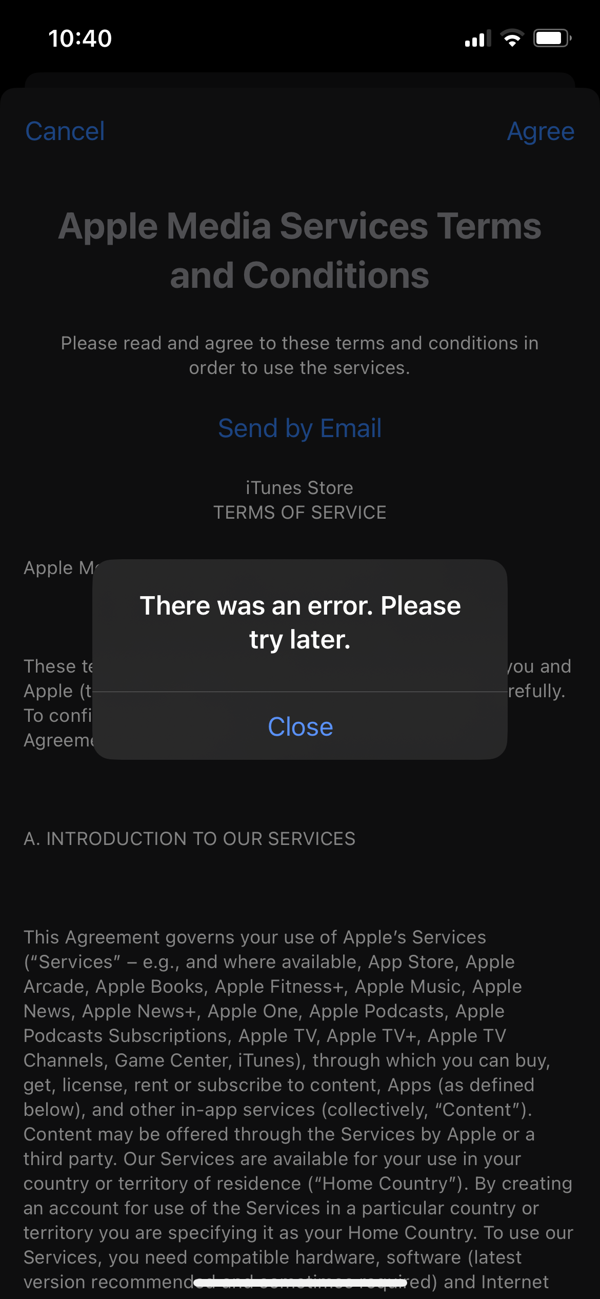 Can&rsquo;t agree terms and conditions at app s… - Apple Community