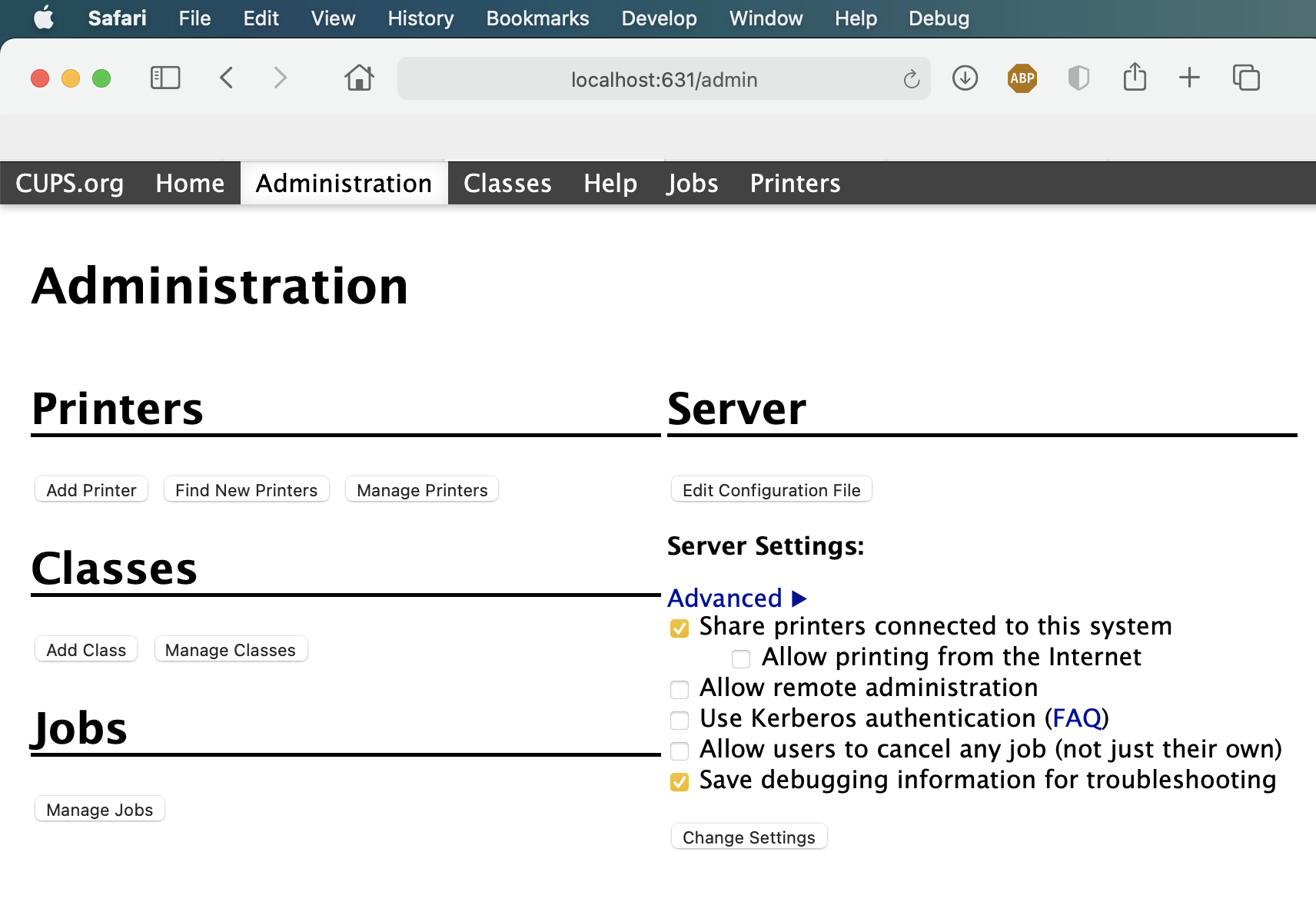 localhost631 (cups) won't open on macOS … Apple Community