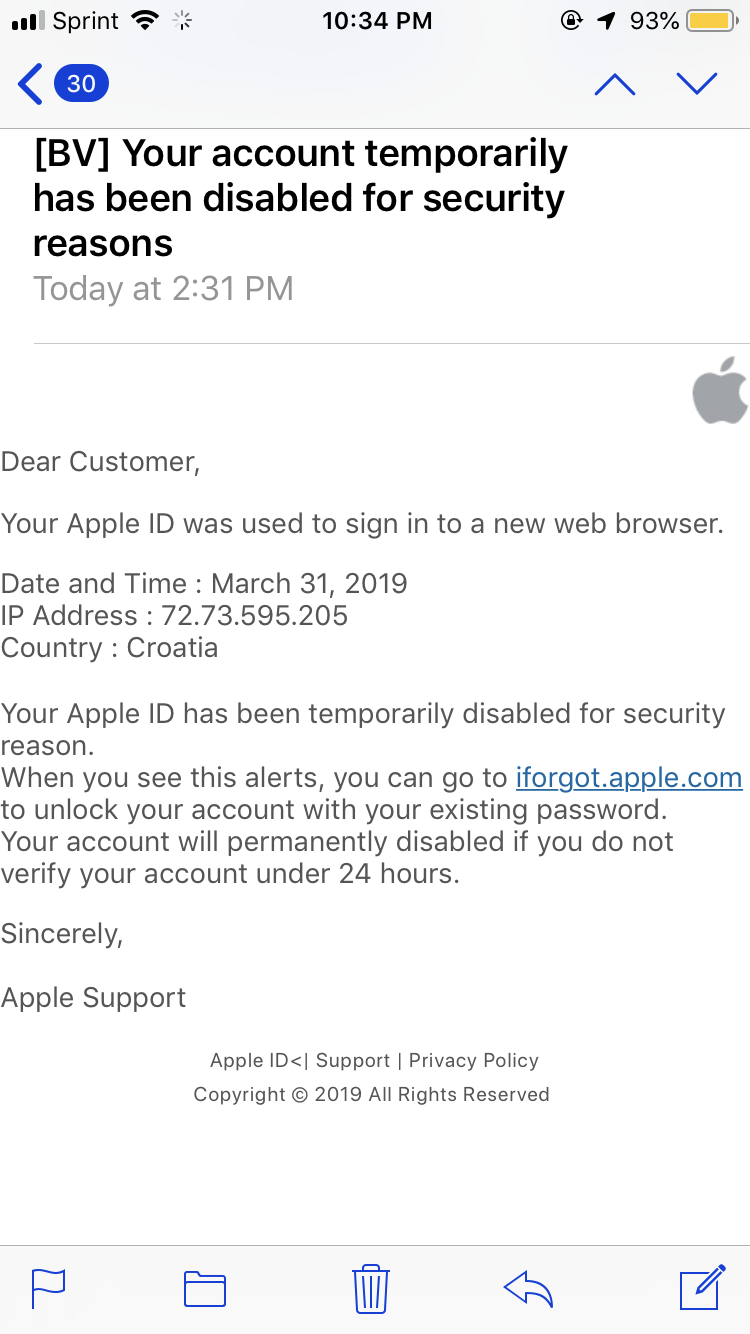 “Apple Support” Email Apple Community