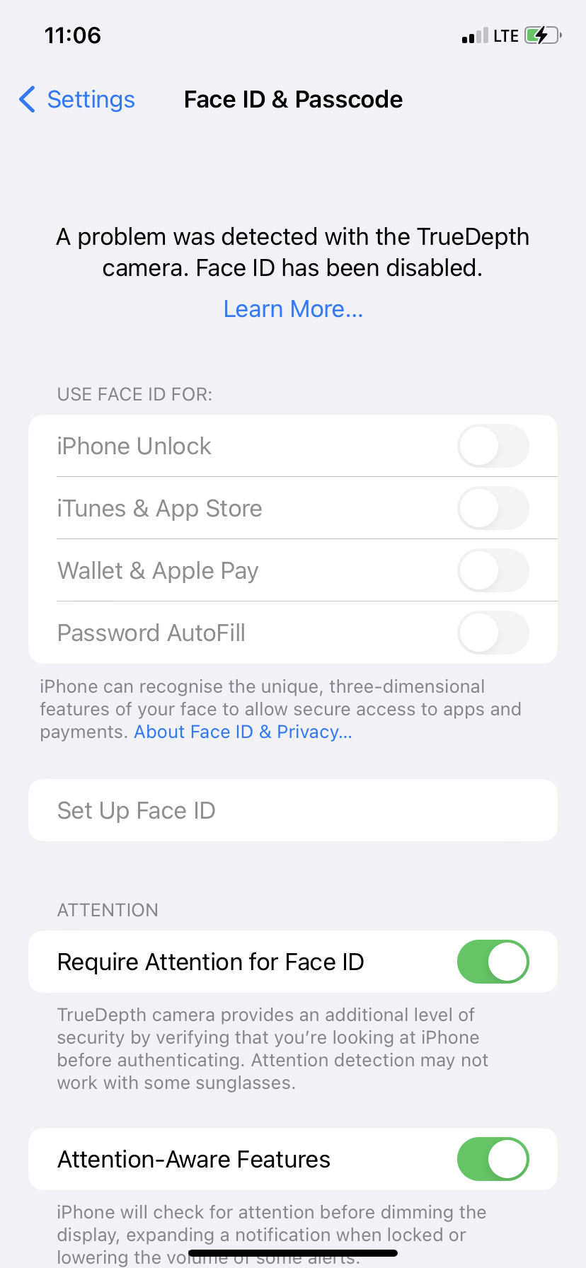 A problem was detected with the TrueDepth… Apple Community