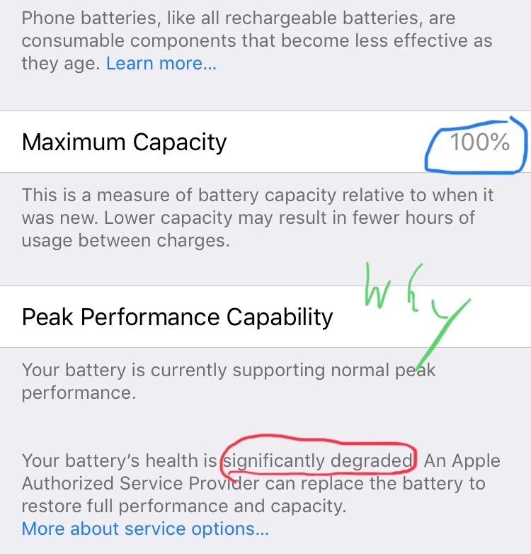 Battery still says it’s degraded after re… Apple Community