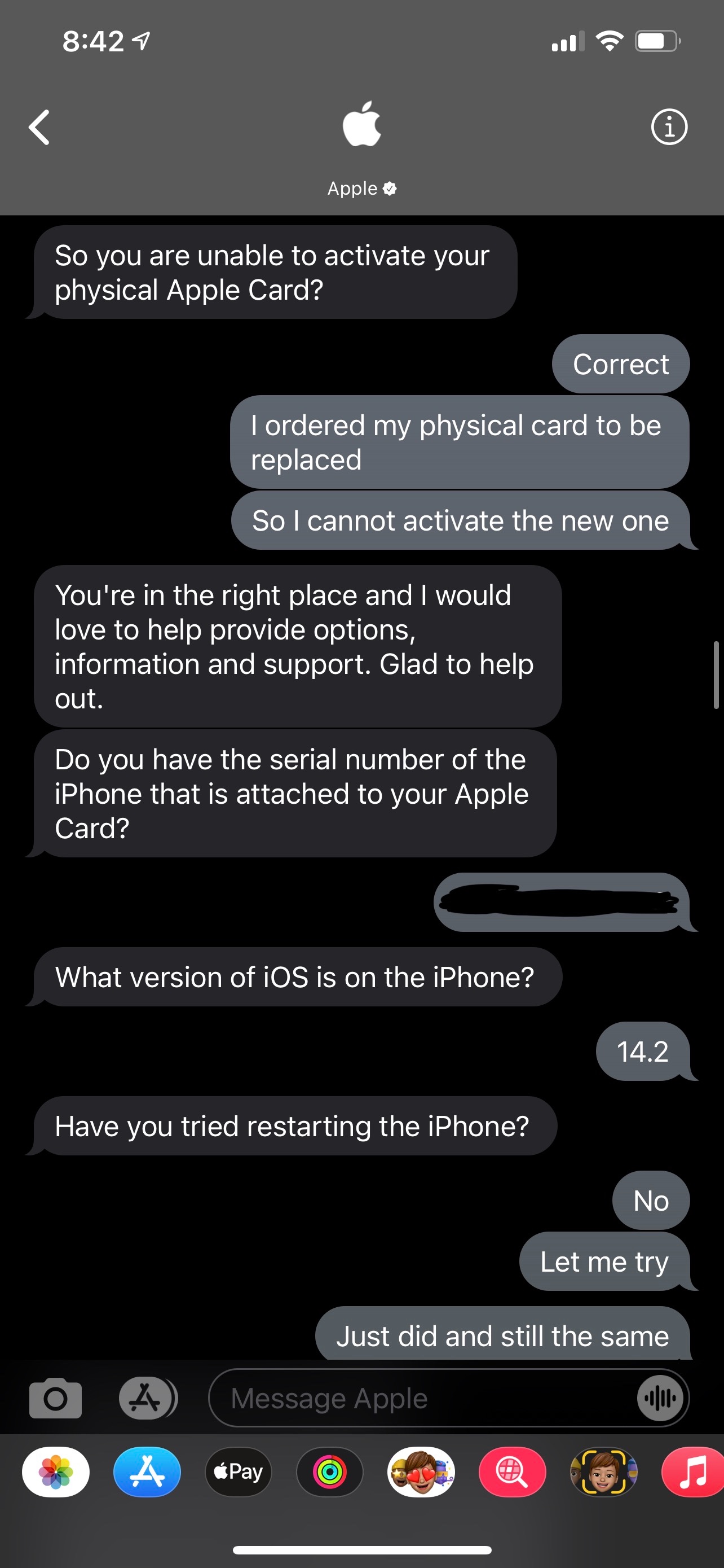 Apple Card not activatable Apple Community