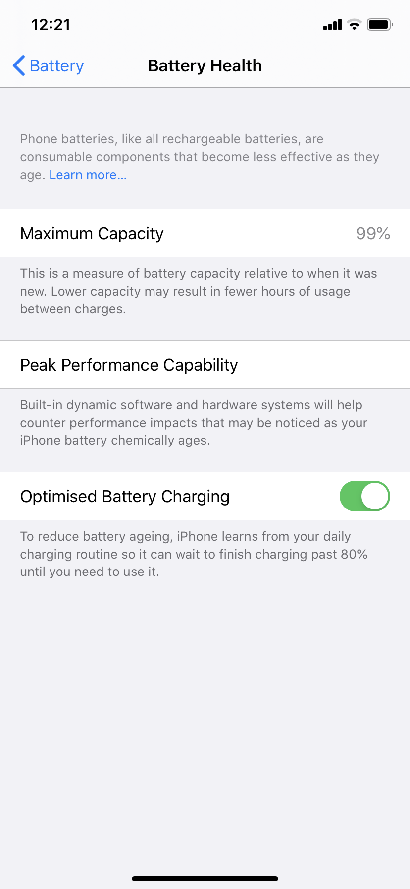 grad personlighed Sicilien My iPhone 11 battery health went 99 after… - Apple Community