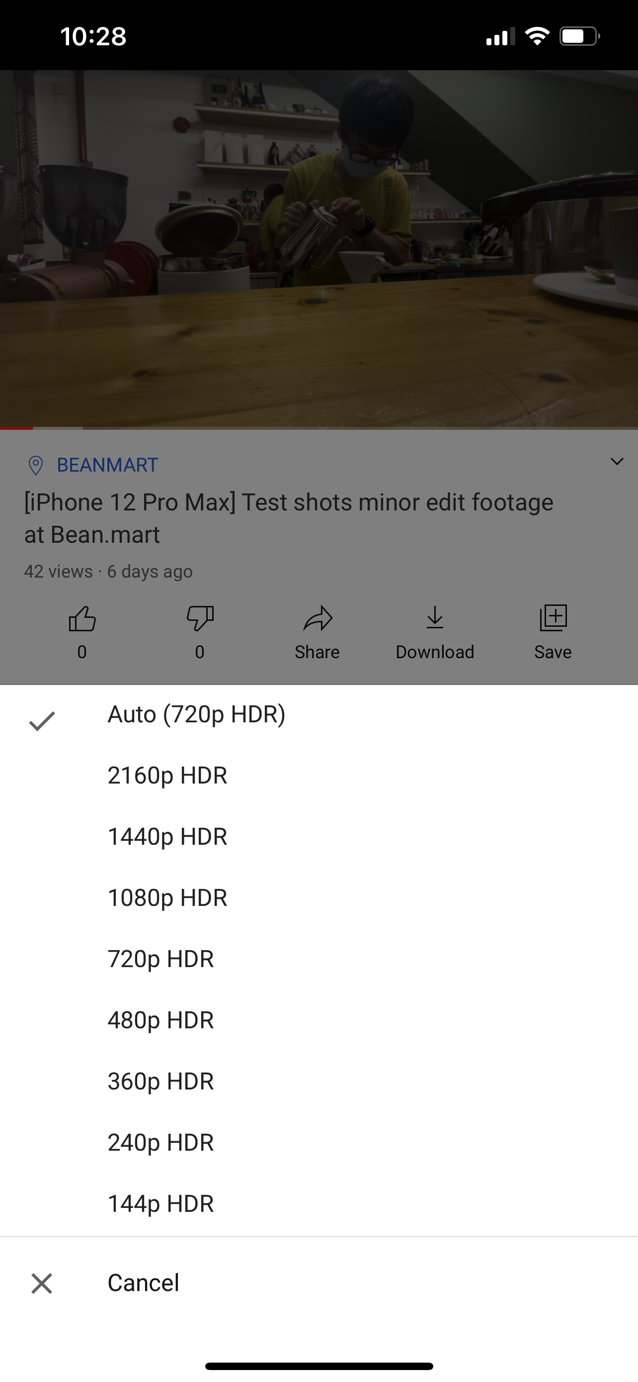 Iphone12 Pro Max Youtube Video Quality Apple Community