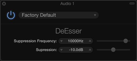 De Esser For Garageband