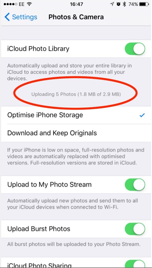 iphone 5s photos not uploading to icloud Apple Community