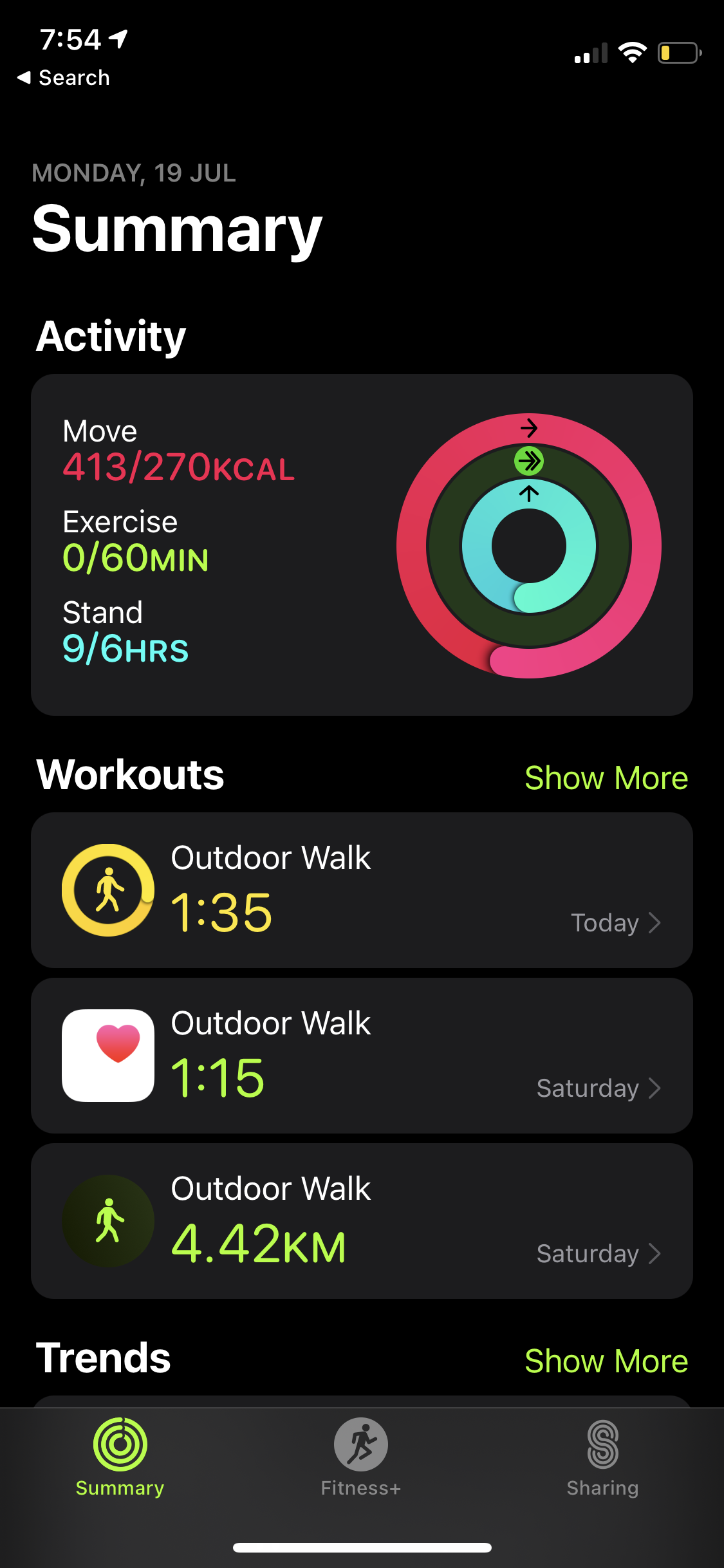 apple fitness exercise ring