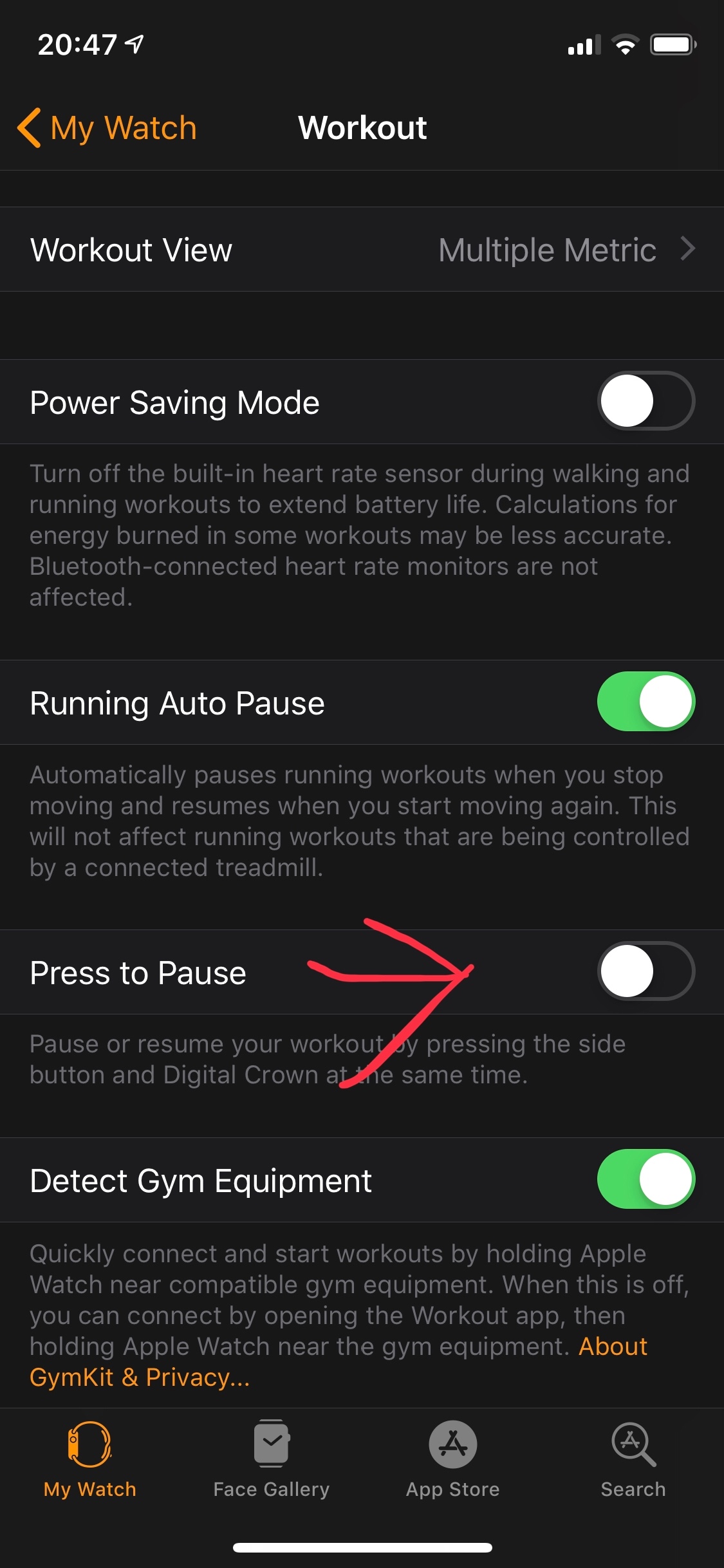 Connect Apple Watch to your equipment