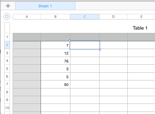 Display last value from a row or column Apple Community