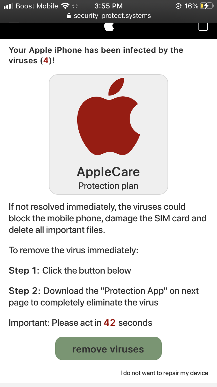 iPhone Virus? Apple Community