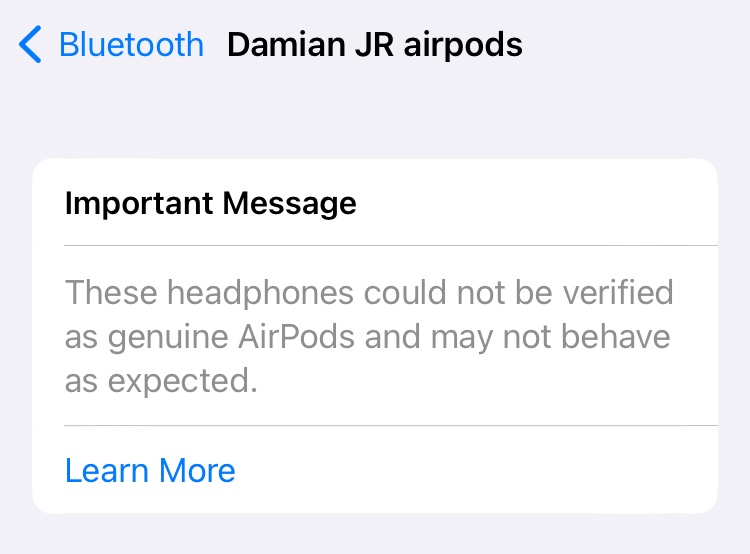 How do I verify my airpods Apple Community