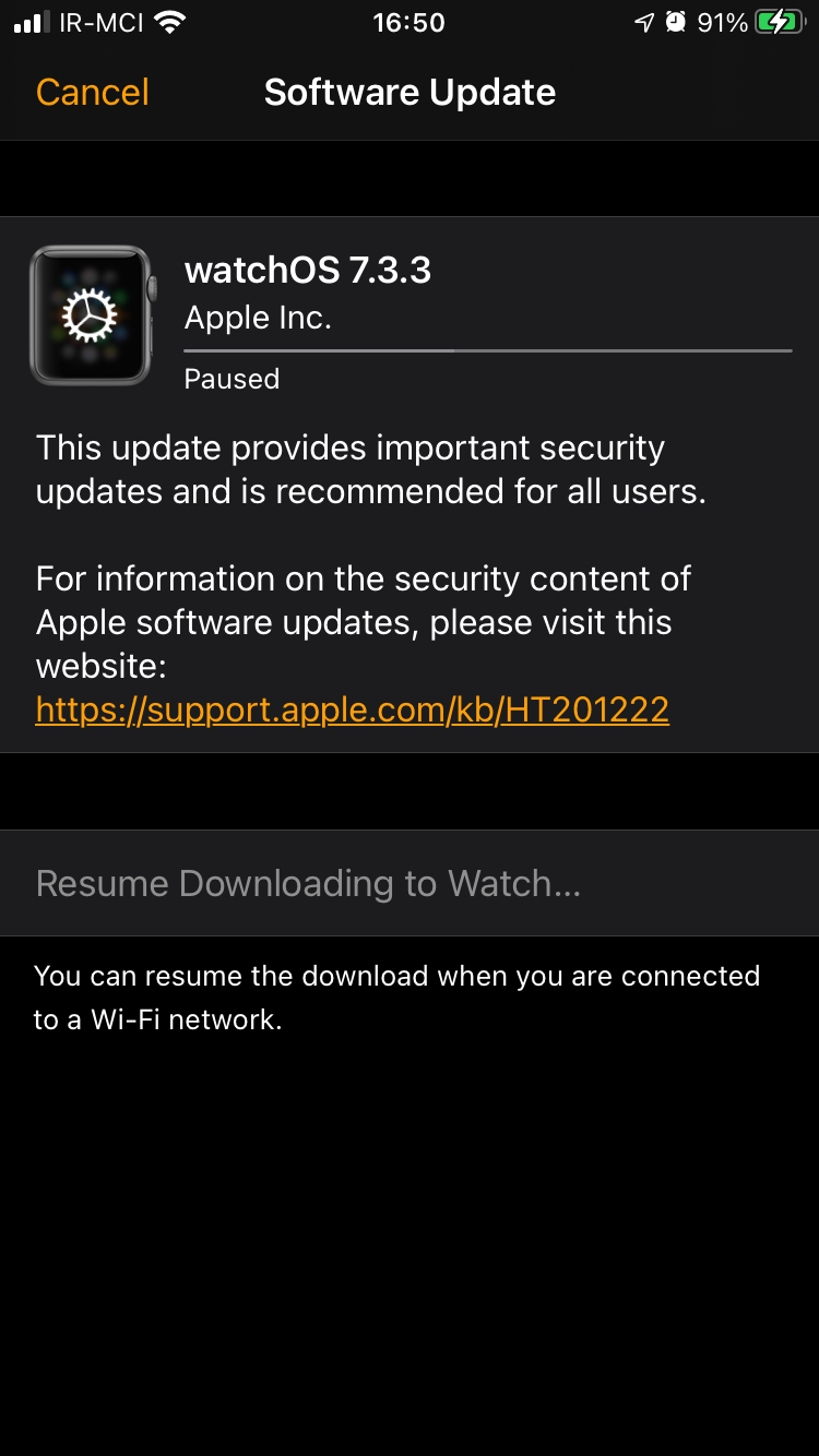 Software update paused Apple Community