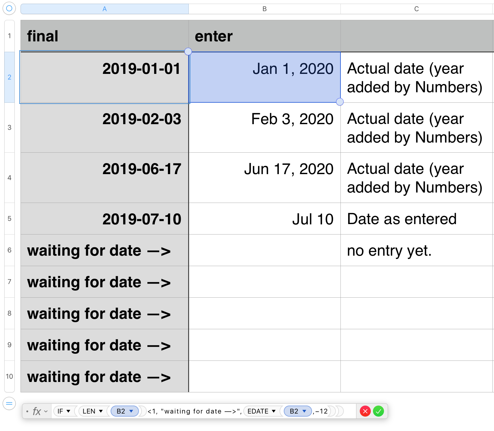 Date best sale in numbers