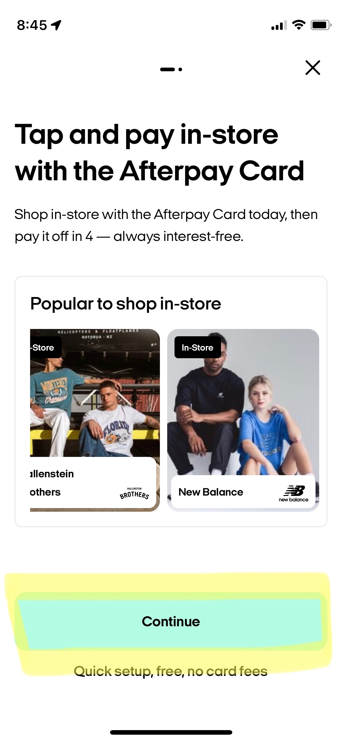 In store and online! Download the afterpay card on your phone! Tap at  register like you do with Apple Pay! 😮‍💨! Shop now, pay over 6…