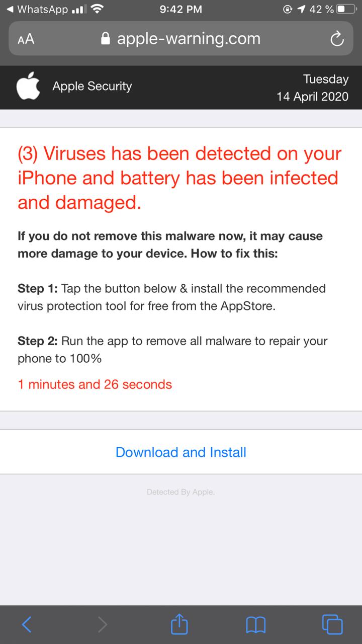 safari notification virus
