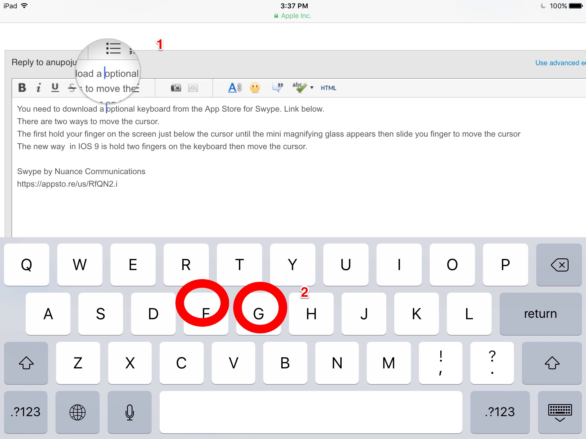 Swype keypad for iOS 9 ? Apple Community