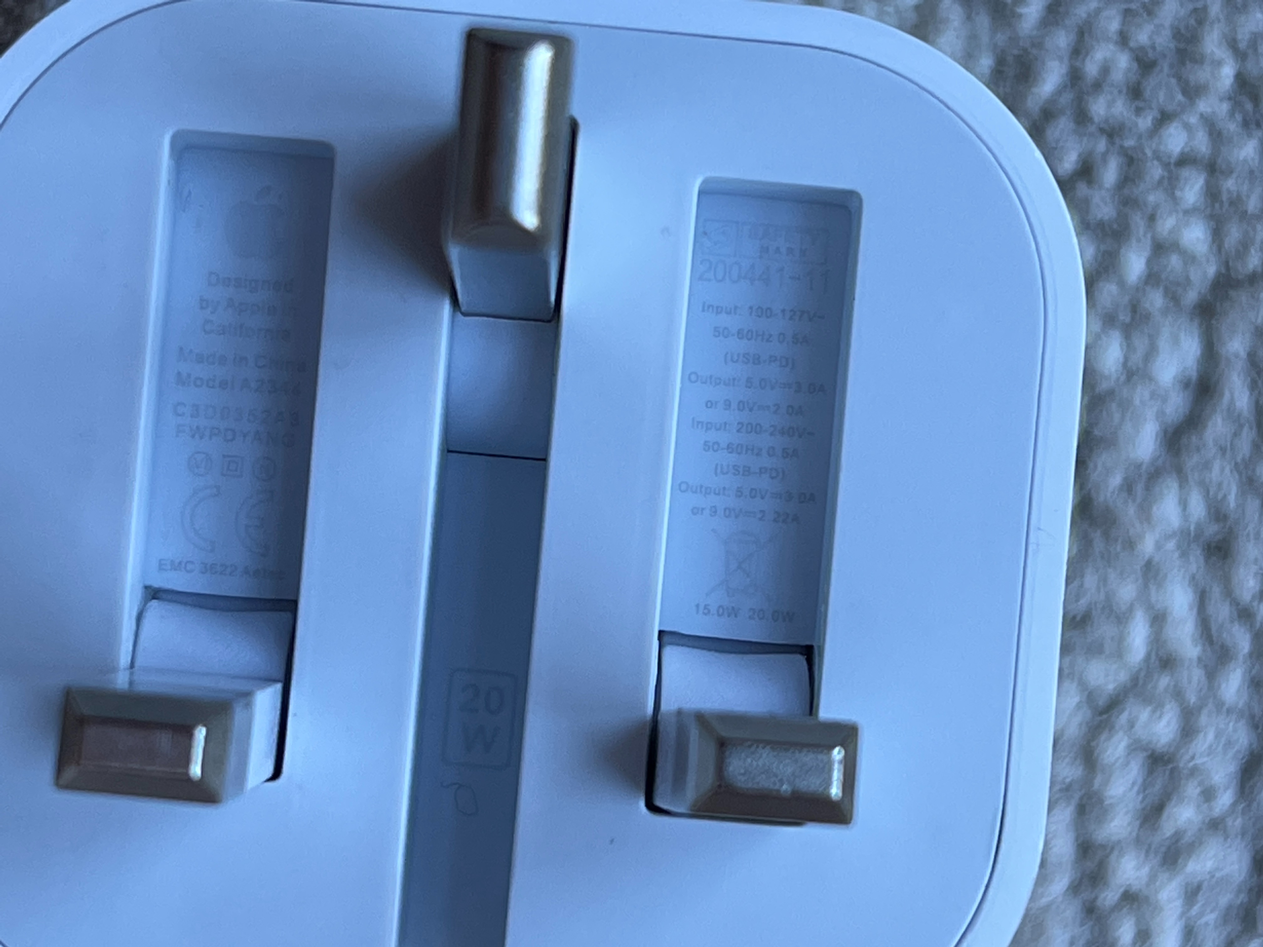 How To Differentiate Fake From Real 20w U Apple Community